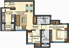 2bhk_Optima_unit