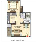 type_A_1BHK_Optima